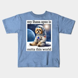 Outta This World Lhasa Apso Kids T-Shirt